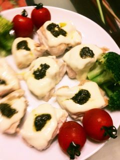 うまうま♪鶏のバジルチーズ焼き-レシピのメイン写真