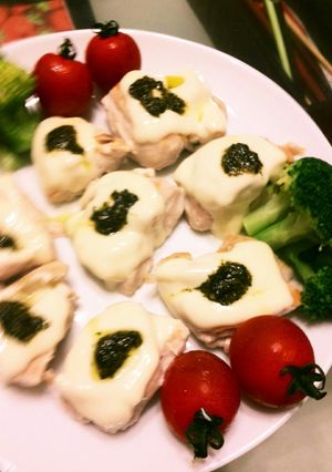 うまうま♪鶏のバジルチーズ焼き-レシピのメイン写真
