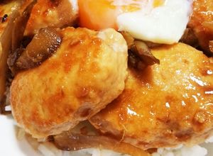 鶏むねひき肉で＊ガッツリつみれ丼-レシピのメイン写真