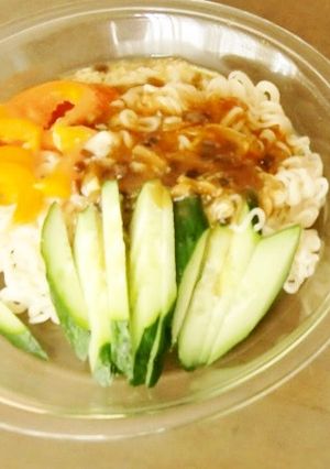ふかひれスープ入りぶっかけ冷やしラーメン-レシピのメイン写真
