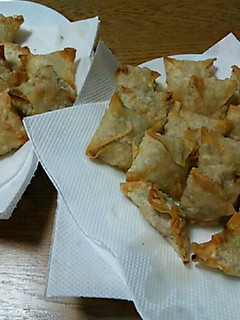 ワンタンの皮で揚げ餃子-レシピのメイン写真