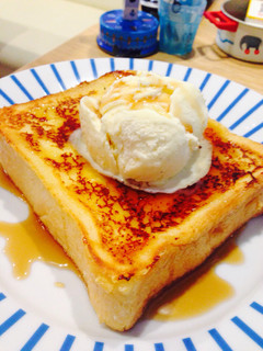 簡単フレンチトーストONアイス-レシピのメイン写真