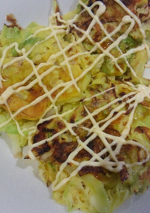 レタスとキャベツ米粉お好み焼き-レシピのメイン写真