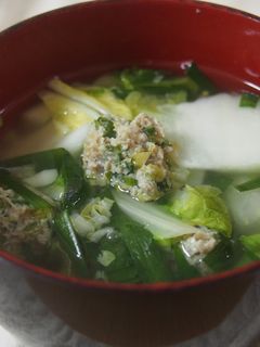餃子のあんのスープ-レシピのメイン写真