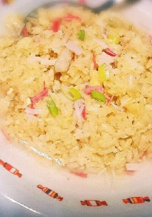 子供喜ぶ✨ｶﾆｶﾏ餡掛け炒飯-レシピのメイン写真