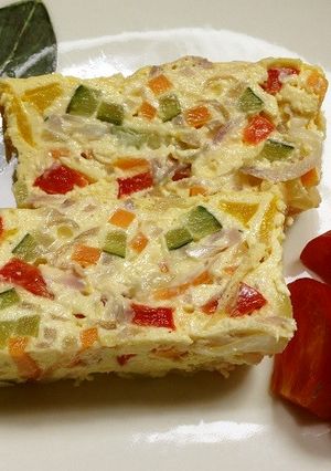 夏野菜たっぷりクリームチーズのテリーヌ-レシピのメイン写真