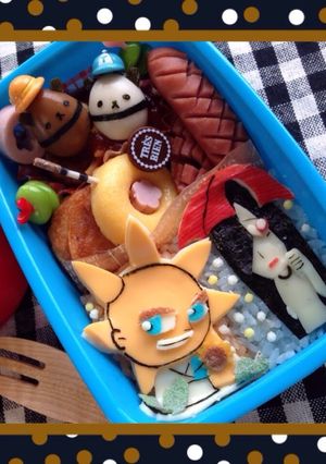 妖怪ウォッチ♡梅雨キャラ弁♡晴れ男雨女-レシピのメイン写真