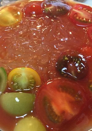 カラフルなトマトのトコロテン-レシピのメイン写真