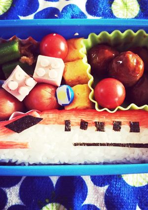 #新幹線#こまち#キャラ弁-レシピのメイン写真