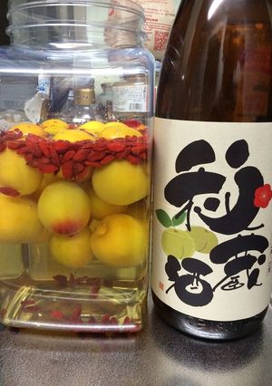 完熟南高梅で簡単☆秘蔵酒で滋養梅酒-レシピのメイン写真