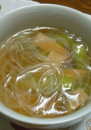 春雨とハムのスープ-レシピのメイン写真