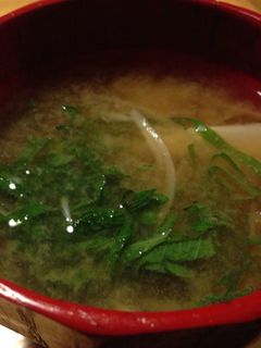 茗荷と大葉のお味噌汁-レシピのメイン写真