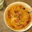 ドライトマトのオイル漬けでカルボナーラ