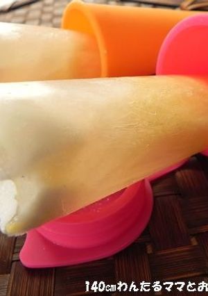簡単★マシュマロパインのアイスキャンディ-レシピのメイン写真