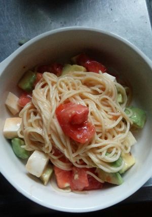 トマトの冷製スパゲティ-レシピのメイン写真