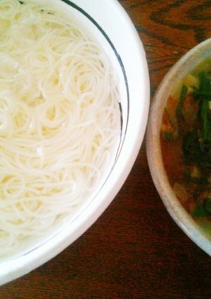 夏バテ防止ピリ辛みそそうめん-レシピのメイン写真