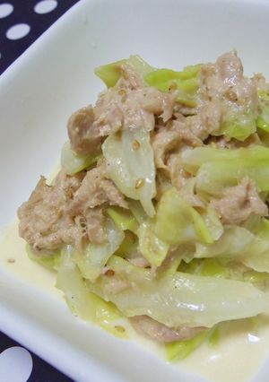 あと一品に♪キャベツ×ツナ♡サラダ-レシピのメイン写真