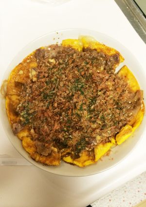 ☆お餅でお好み焼き☆-レシピのメイン写真