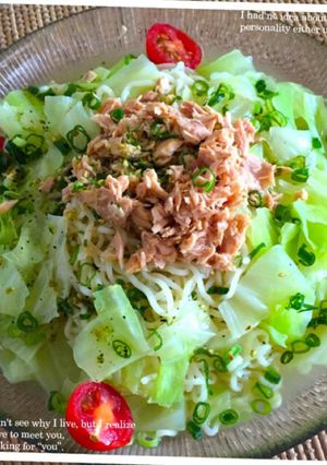キャベツがシャキシャキ☆冷やし塩ラーメン-レシピのメイン写真