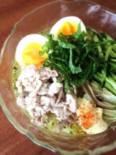 冷やしぶっかけ豚しゃぶ塩ラーメン-レシピのメイン写真