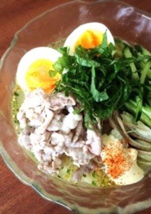 冷やしぶっかけ豚しゃぶ塩ラーメン-レシピのメイン写真