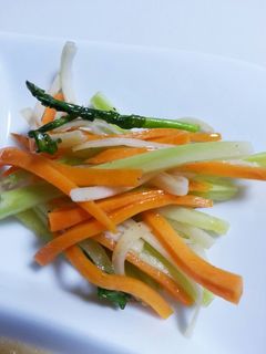 ★節約!野菜の皮や芯で塩きんぴら★-レシピのメイン写真