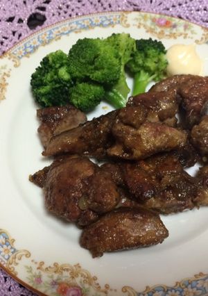 簡単あっさり♪鶏レバーのポン酢焼き-レシピのメイン写真