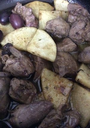 ﾚﾊﾞｰと大根のレッドオリーブ煮-レシピのメイン写真