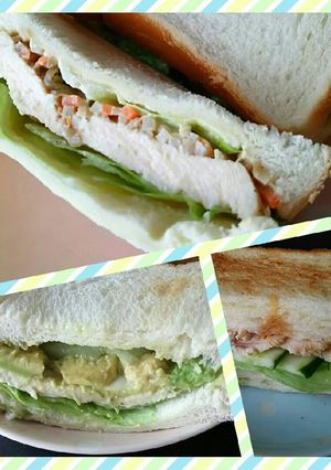 セブンのハーブサラダチキントーストサンド-レシピのメイン写真