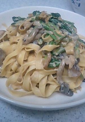 豆乳ときのこのパスタ-レシピのメイン写真