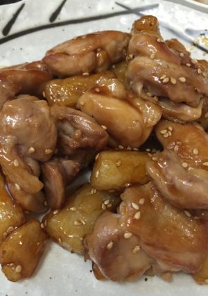 鶏肉と長芋の甘辛炒め-レシピのメイン写真