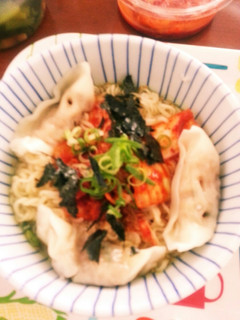 冷やしぶっかけ塩ラーメン水餃子のせ-レシピのメイン写真