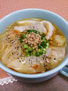 担々春雨のワンタンスープ-レシピのメイン写真