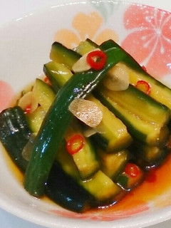作り置きに!胡瓜の醤油漬~ニンニク風味~-レシピのメイン写真