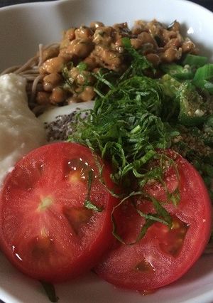のどごし最高!ねばとろ蕎麦-レシピのメイン写真