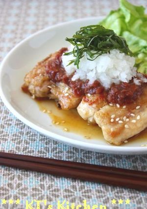 ジューシー！鶏肉の梅ポンおろしステーキ-レシピのメイン写真