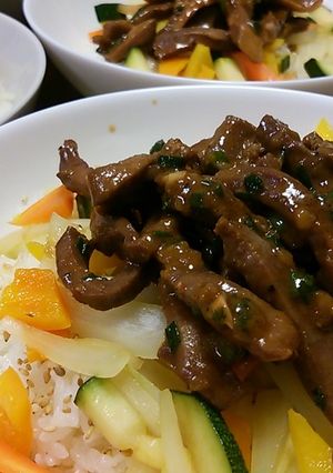 タン＆ハツミックス丼-レシピのメイン写真