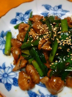砂肝とニラの醤油麹炒め-レシピのメイン写真