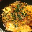 菜食主義の旨辛豚肉豆腐。
