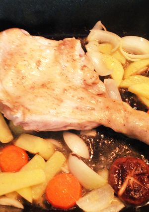 フライパンで作る☆ローストチキンのお弁当-レシピのメイン写真