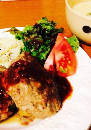 焦がさずふっくら♡ハンバーグ-レシピのメイン写真