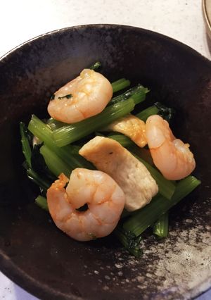 小松菜とむきえびの和え物-レシピのメイン写真