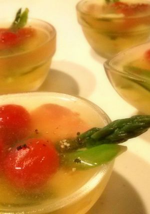 夏野菜のゼリー寄せ~夏の食卓を涼やかに~-レシピのメイン写真