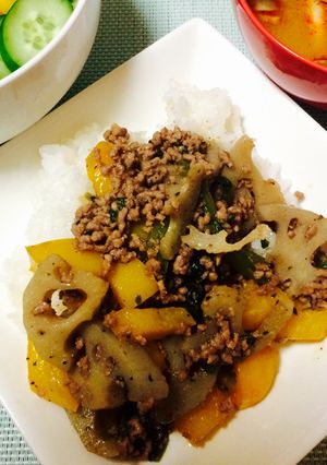 余り物で♪ガパオ風ご飯-レシピのメイン写真