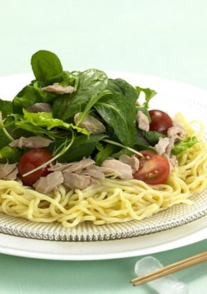 シーチキンとベビーリーフのサラダ和え麺-レシピのメイン写真
