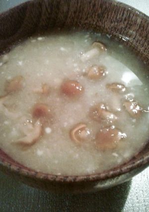 大根おろし入りなめこ汁の味噌の溶き方-レシピのメイン写真