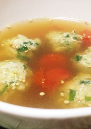 餃子のタネの残りでもう一品！中華スープ-レシピのメイン写真