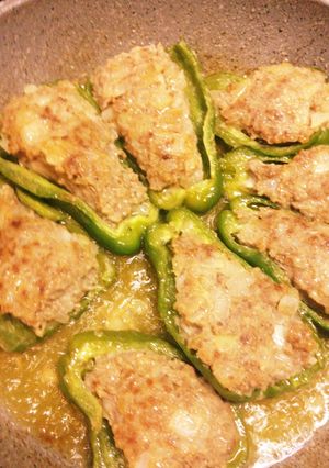 何もつけずに美味しいピーマンの肉詰め-レシピのメイン写真