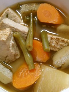 簡単 和食! 根菜と 焼き豆腐の煮物♪-レシピのメイン写真