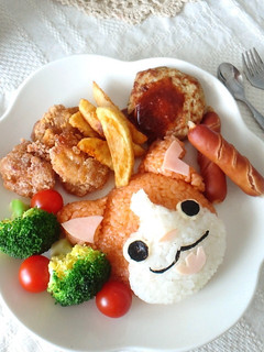 キャラご飯☆ケチャップライスのジバニャン-レシピのメイン写真